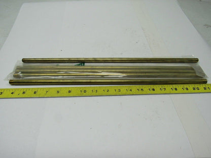 Progressive TB-437 Brass Cascade Tube .437 OD X .307 ID X 18" Long Lot of 5