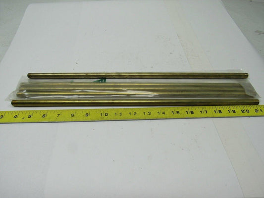 Progressive TB-437 Brass Cascade Tube .437 OD X .307 ID X 18" Long Lot of 5