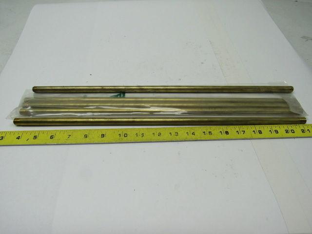 Progressive TB-437 Brass Cascade Tube .437 OD X .307 ID X 18" Long Lot of 5