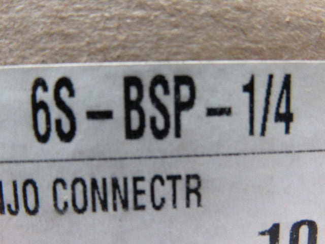 2353TH 6S-BSP-1/4 Steel Tee Banjo Connector Metric MBST 12MM 6MM Tube Lot Of 10