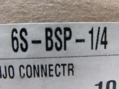 2353TH 6S-BSP-1/4 Steel Tee Banjo Connector Metric MBST 12MM 6MM Tube Lot Of 10