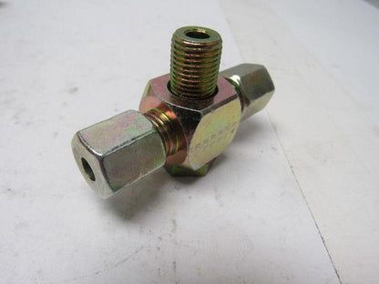 2353TH 6S-BSP-1/4 Steel Tee Banjo Connector Metric MBST 12MM 6MM Tube Lot Of 10