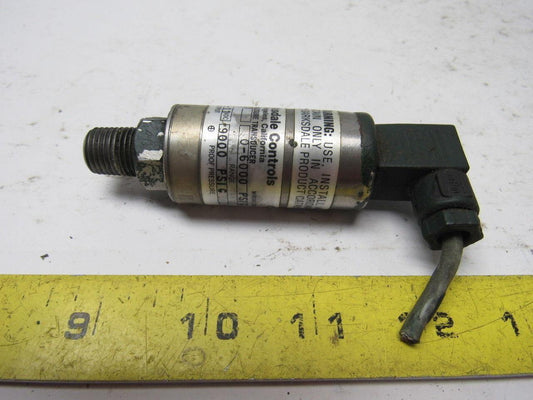 Barksdale Controls 806H4-20 Pressure Transducer 15-36 VDC Input 1-11 VDC Output