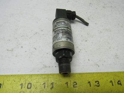 Barksdale Controls 806H4-20 Pressure Transducer 15-36 VDC Input 1-11 VDC Output