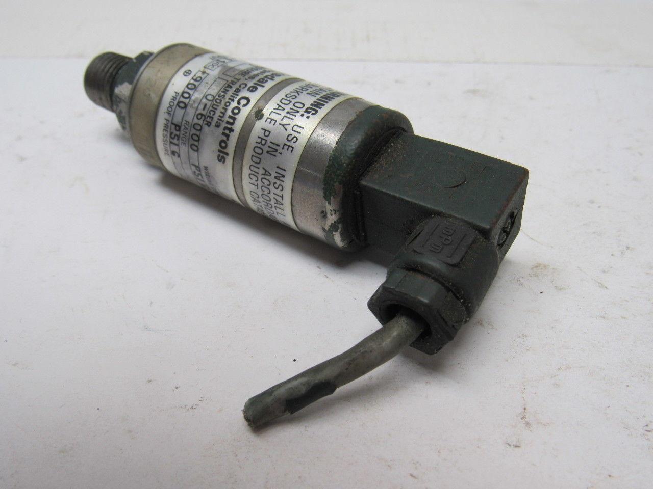 Barksdale Controls 806H4-20 Pressure Transducer 15-36 VDC Input 1-11 VDC Output