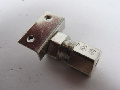 3/16"ID  Stainless Compression Straight Female Fitting W/ Bracket Lot of 12