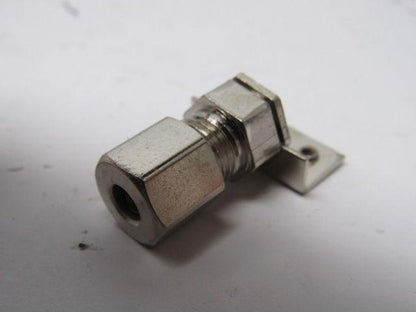 3/16"ID  Stainless Compression Straight Female Fitting W/ Bracket Lot of 12