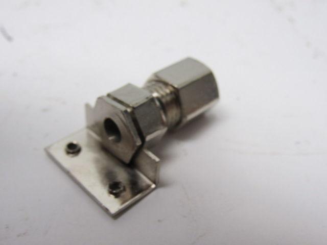 3/16"ID  Stainless Compression Straight Female Fitting W/ Bracket Lot of 12