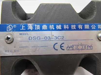 Yuken DSG-03-3C2 Reversible Hydraulic Valve Body Size D02 Without Solenoids
