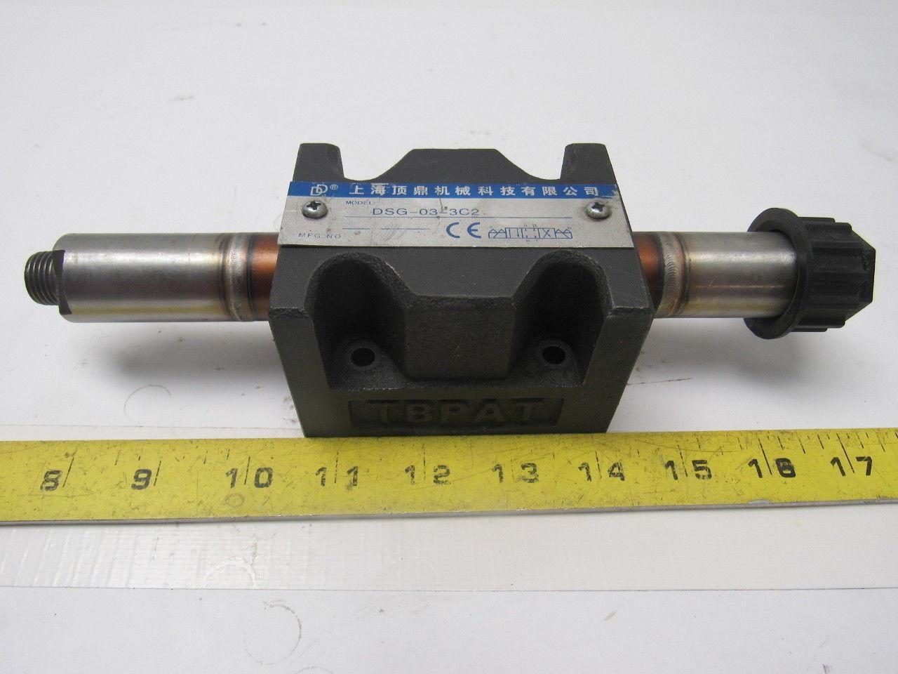 Yuken DSG-03-3C2 Reversible Hydraulic Valve Body Size D02 Without Solenoids