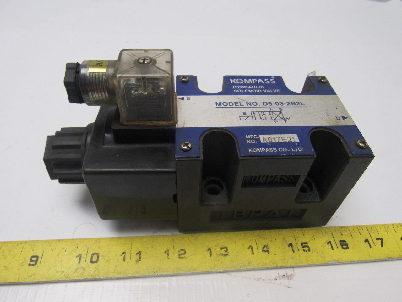 Kompass D5-03-2B2L Hydraulic Directional Control Valve 24VDC Coil