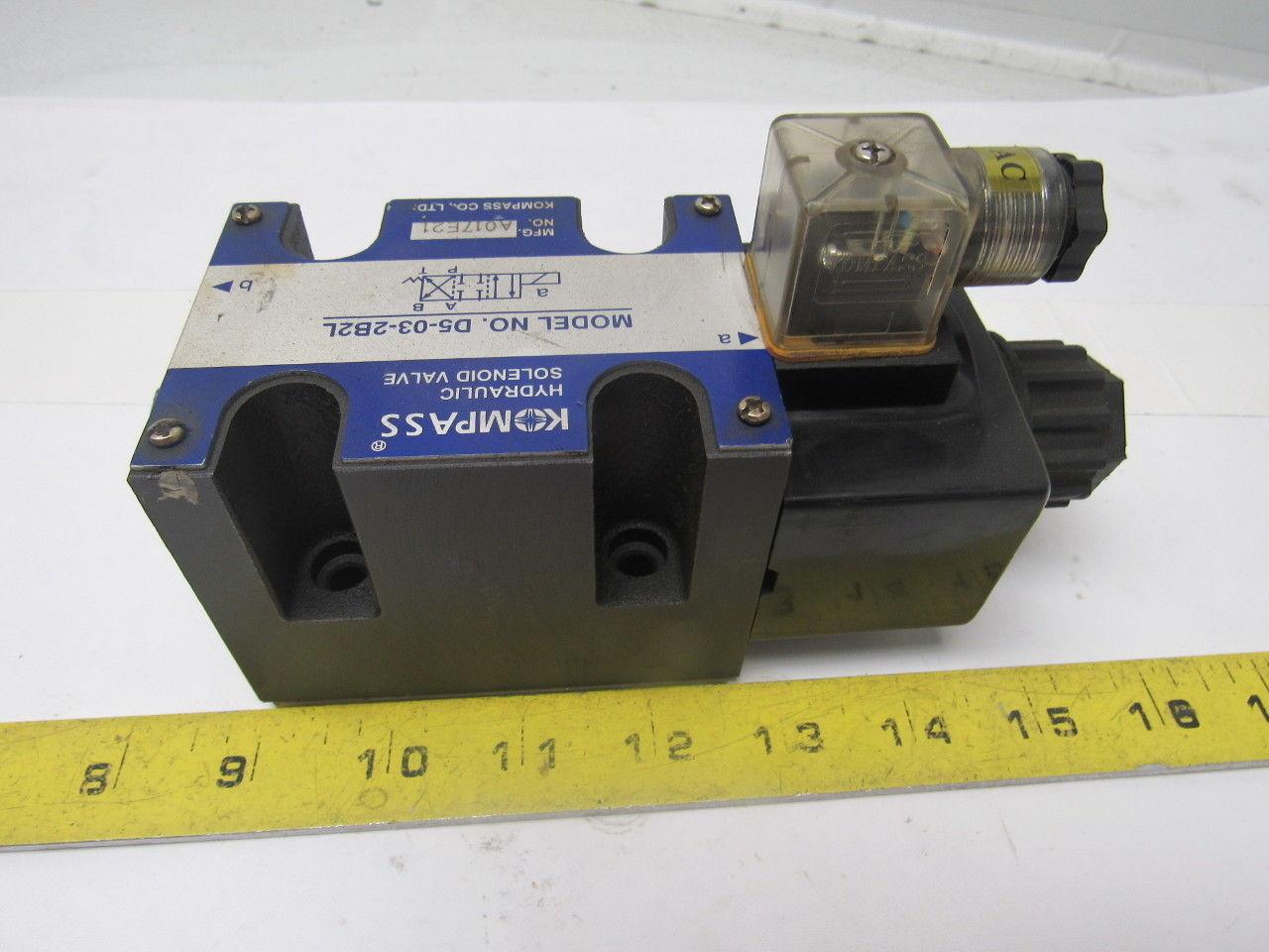 Kompass D5-03-2B2L Hydraulic Directional Control Valve 24VDC Coil