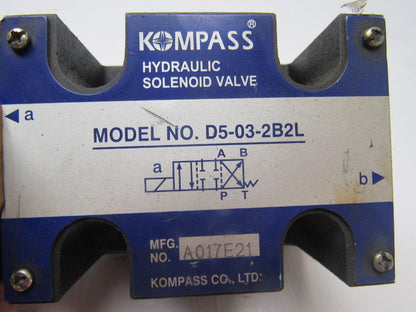 Kompass D5-03-2B2L Hydraulic Directional Control Valve 24VDC Coil