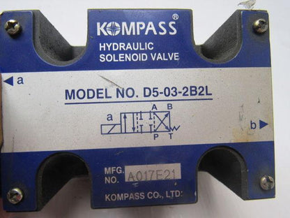 Kompass D5-03-2B2L Hydraulic Directional Control Valve 24VDC Coil