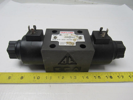 Dofluid DFA-0 3-3C2-A220-35-8J Solenoid Operated Directional Valve 220VAC Coil