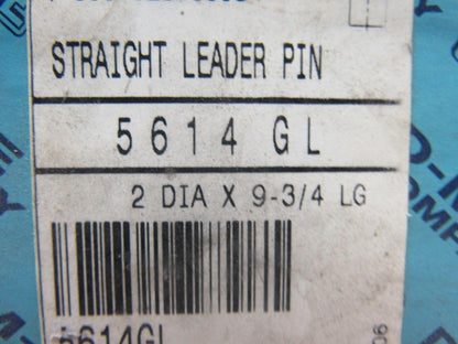 DME 5614GL Steel Leader Pin 2" Dia x 9-3/4"