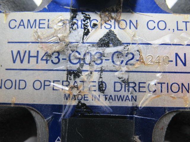 Camel Precision WH43-G03-C2-A240 Solenoid Operated Directional Valve 240V Coil