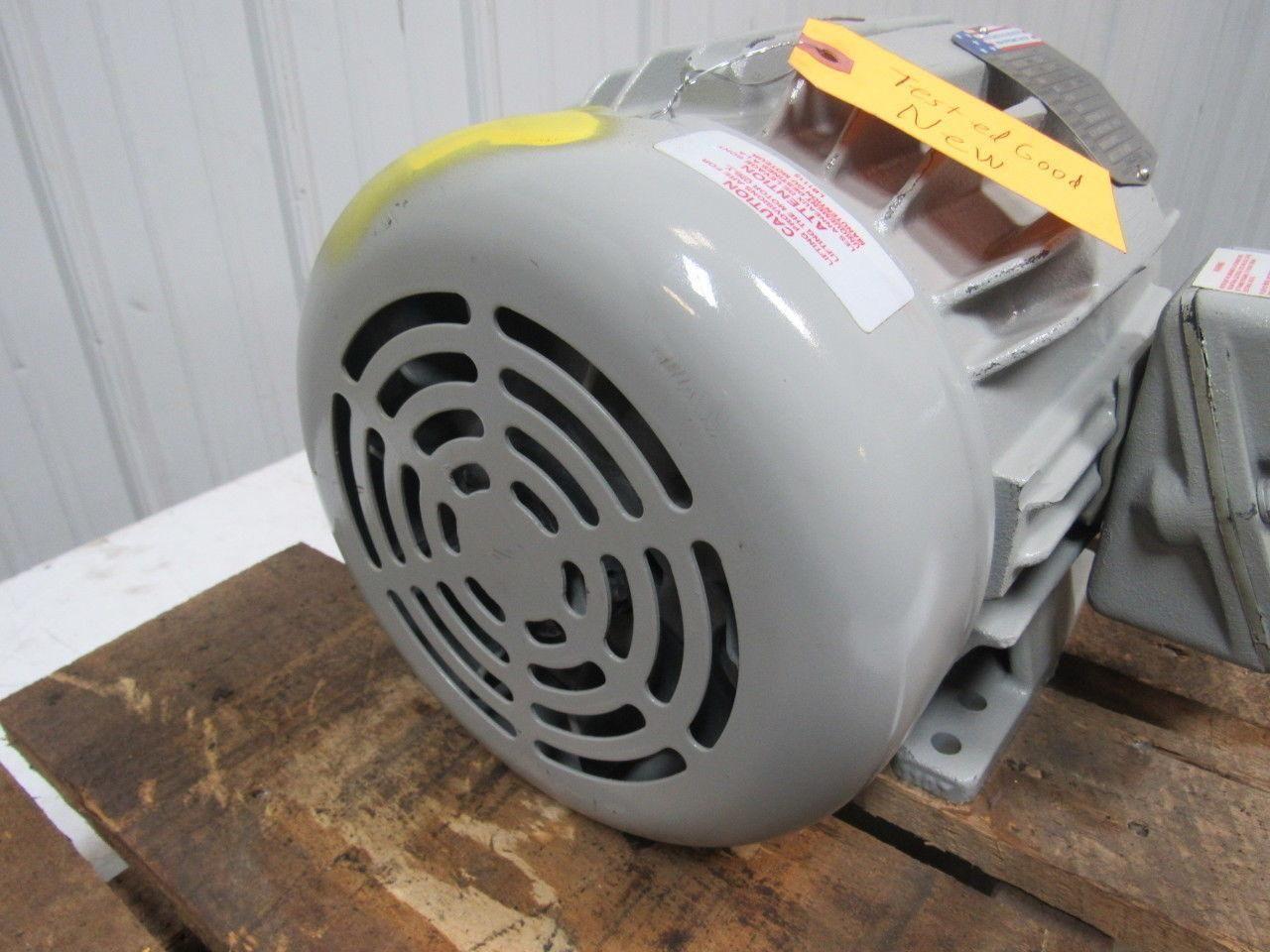 BALDOR AEM3686-4 1-1/2 HP TE 460V 3PH 1750RPM Frm184 AC Motor 7/8" Shaft NOS