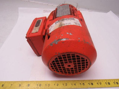 SEW-EURODRIVE DFT71D8/2BM/HF AC Motor .08/.34Hp 825/3330RPM W/Brake 460V 60Hz