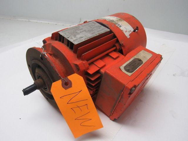 SEW-EURODRIVE DFT71D8/2BM/HF AC Motor .08/.34Hp 825/3330RPM W/Brake 460V 60Hz