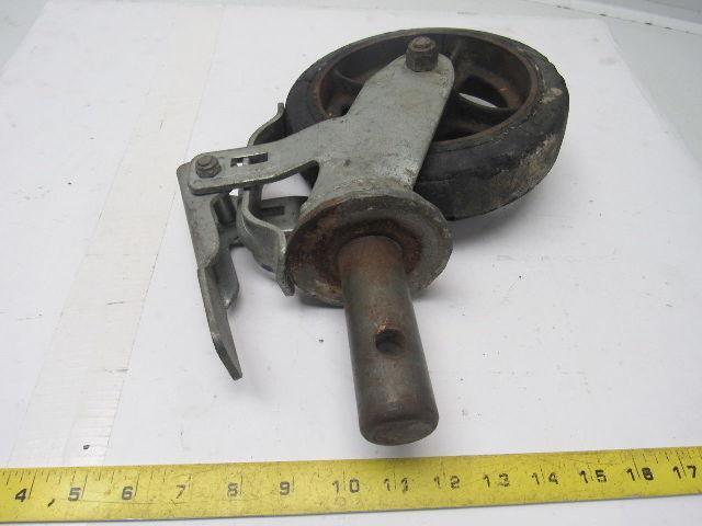 8"x2" Stem Mount Locking Swivel Casters 1-1/4" Stem Lot Of 3