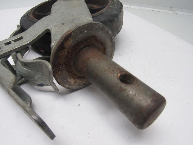 8"x2" Stem Mount Locking Swivel Casters 1-1/4" Stem Lot Of 3