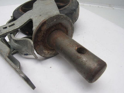 8"x2" Stem Mount Locking Swivel Casters 1-1/4" Stem Lot Of 3