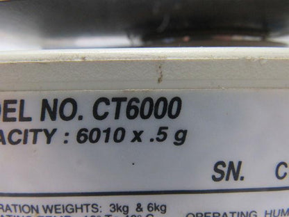 Ohaus CT6000 Electronic Portable Scale 6010 X .5g Capacity 6-12VDC W/Power Cord