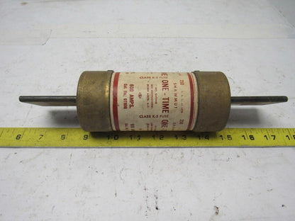 Gould Shawmut OT600 One-Time 600 Amp Fuse 250V Lot of 3