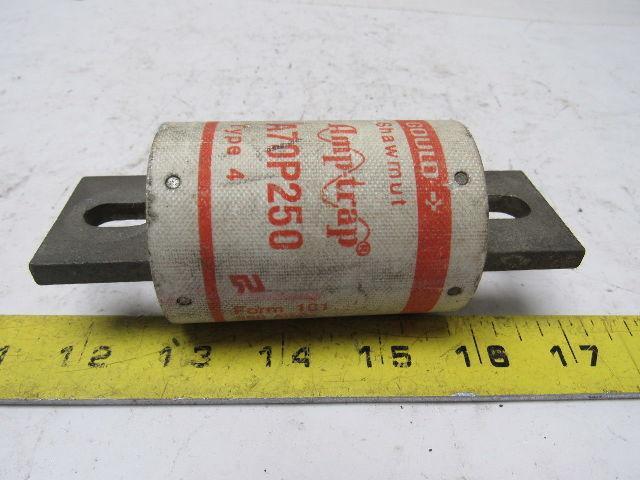 Gould Shawmut A70P250 Amptrap Type 4 250 Amp Fuse 700V Form 101 Lot of 2
