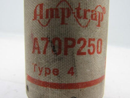Gould Shawmut A70P250 Amptrap Type 4 250 Amp Fuse 700V Form 101 Lot of 2