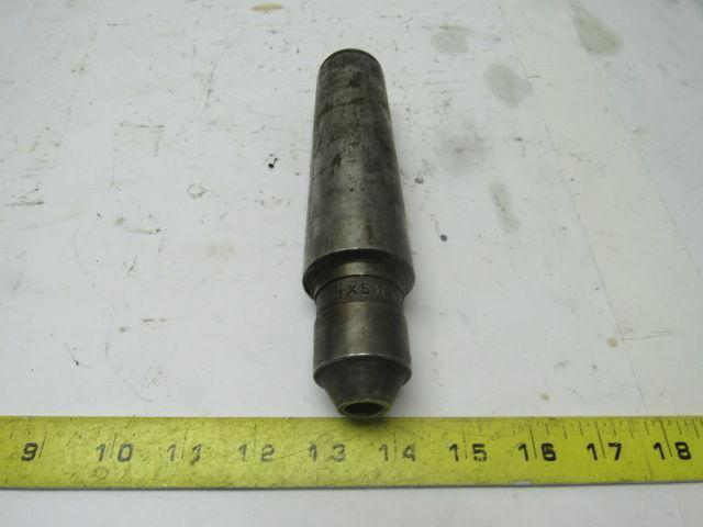 Putnam Tool HM53  1/2" Straight Shank To #5 Morse Taper Chucking Adapter
