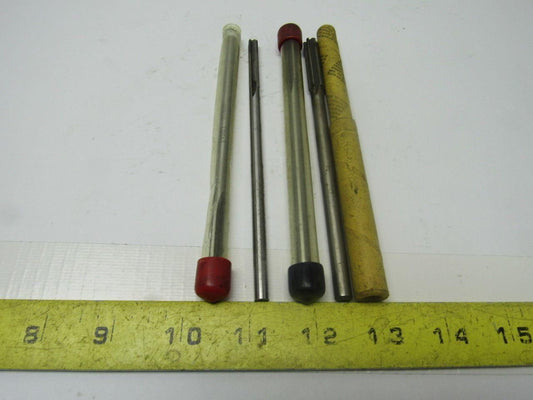 Reamers  1/4", 11/32", 9/32" Straight Shank, 4 & 6 Flute Lot Of (5)