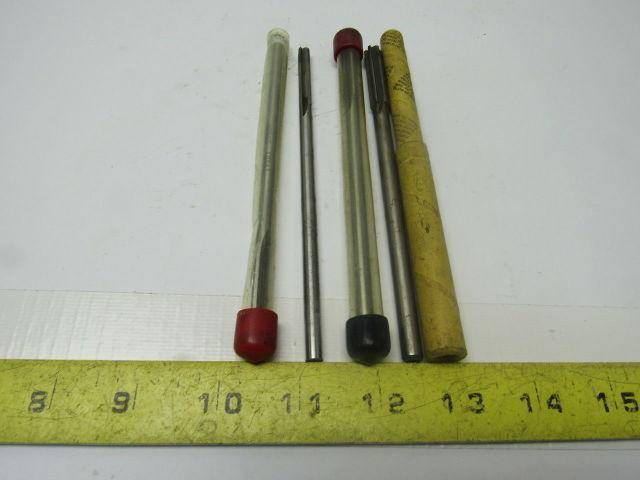 Reamers  1/4", 11/32", 9/32" Straight Shank, 4 & 6 Flute Lot Of (5)