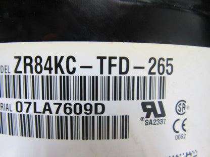 COPELAND ZR84KC-TFD-265 Compressor Accumulator Tank 380-420/460V 50/60Hz 3Ph