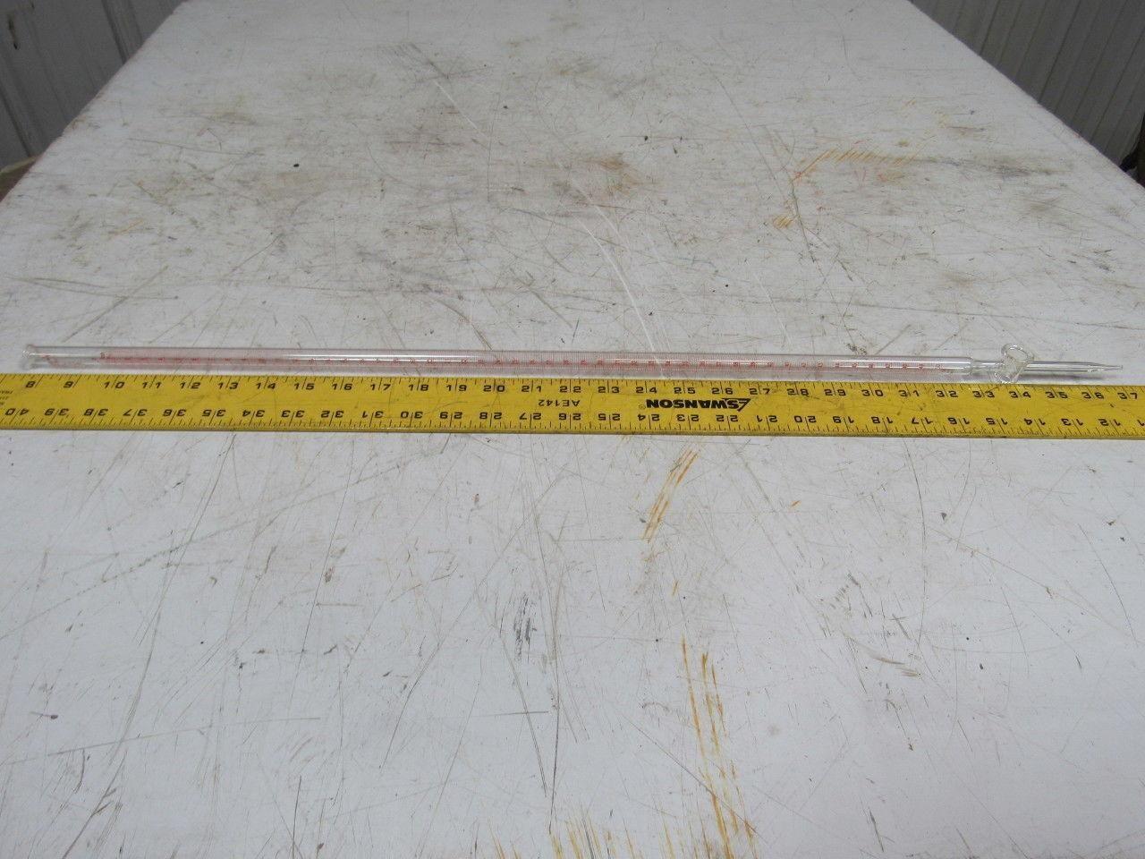 PYREX 2103 50 34543-23 Glass 50mL Burette No Stopcock Plug Graduated Laboratory