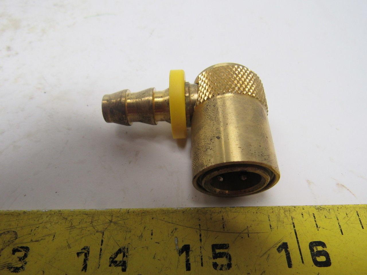 3/8" Push On Mold Coolant line Brass Quick Coupler Lot of 7