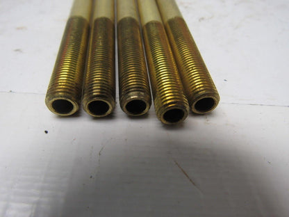 5/16"OD. Brass Mold Extension Plug 10-7/16" OAL. Lot of 5