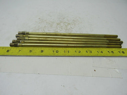 5/16"OD. Brass Mold Extension Plug 10-7/16" OAL. Lot of 5