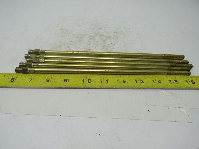 5/16"OD. Brass Mold Extension Plug 10-7/16" OAL. Lot of 5