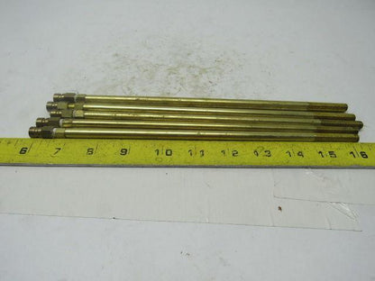 5/16"OD. Brass Mold Extension Plug 10-7/16" OAL. Lot of 5