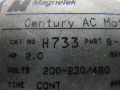 SCOT MAGNETEC H733 Motorpump 4.88" Imp. 2HP 3Ph 3450/2850RPM 50/60Hz