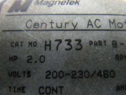SCOT MAGNETEC H733 Motorpump 4.88" Imp. 2HP 3Ph 3450/2850RPM 50/60Hz