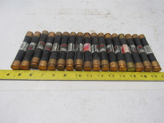 Bussmann FRS-R-1-1/4 Cass RK5 1-1/4 Amp Time Delay Fuses Lot Of 17