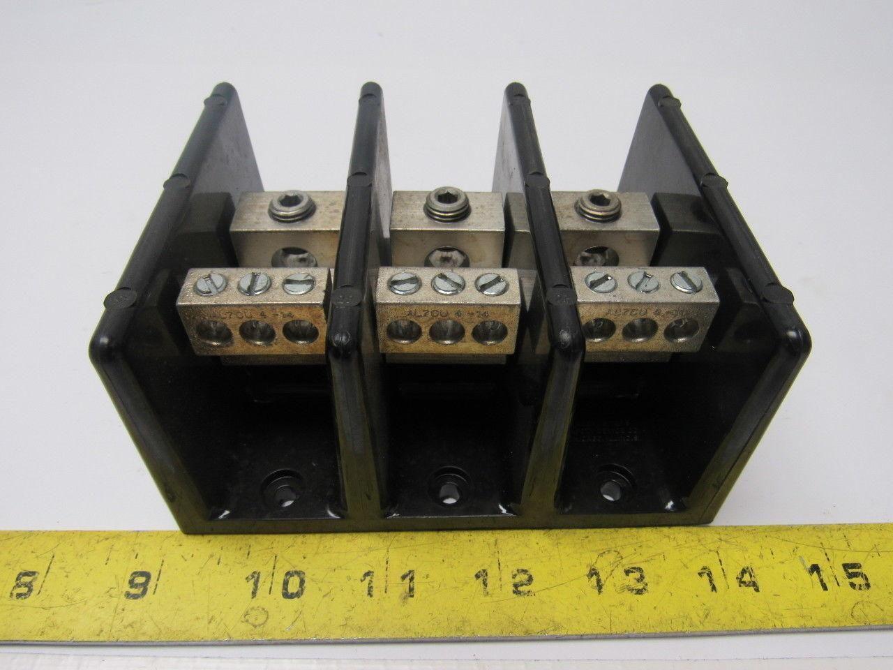 Cooper Bussmann 16320-3 Terminal Distribution Block 600V 175A