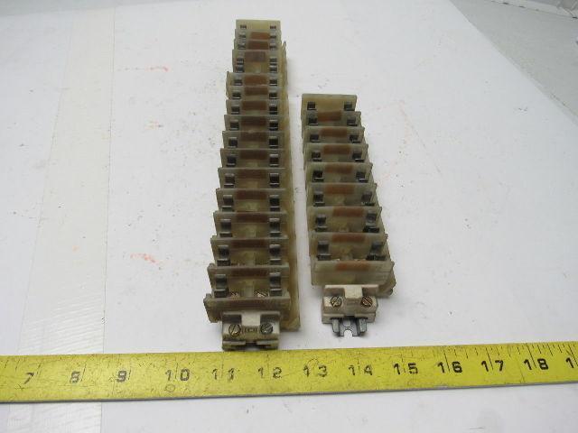 Square D Class 9080 Type 6F6 Fuse Bank 10-18 AWG 600 V 1 Lot Of 31 Plu ...