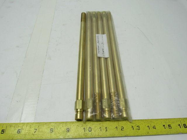 352X11 1/2  Brass Mold Cooling Extension Plug 1/4" X 11-1/2" Lot of 6