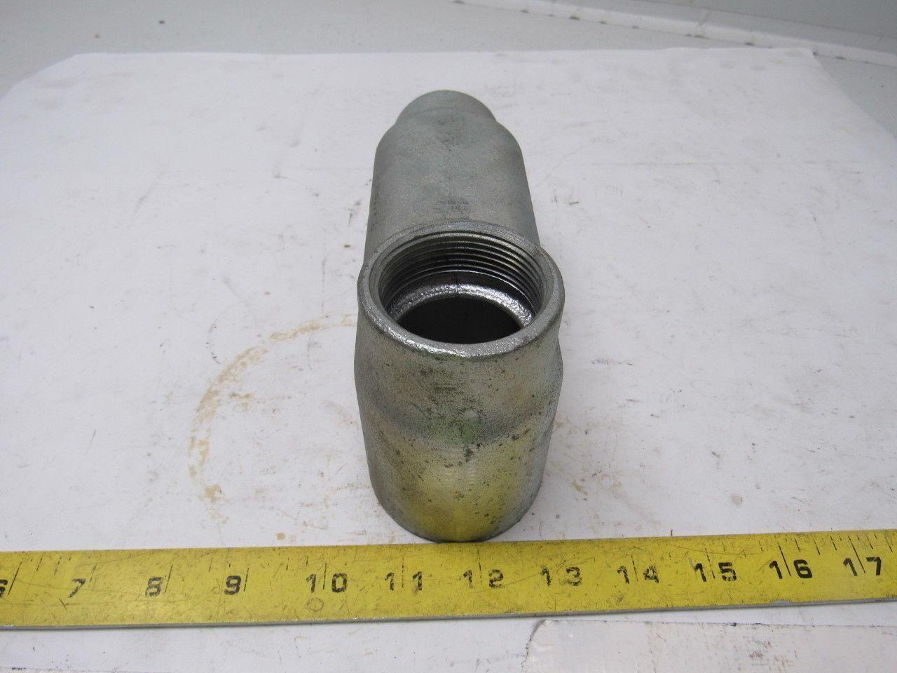 1-1/2" LB Conduit Elbow 3 NO. 1/0 XHHW. Max Cast Aluminum No Cover