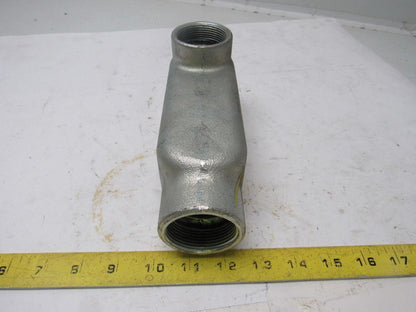 1-1/2" LB Conduit Elbow 3 NO. 1/0 XHHW. Max Cast Aluminum No Cover
