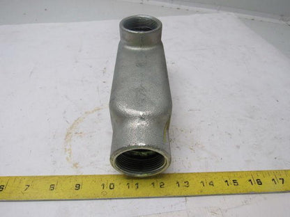 1-1/2" LB Conduit Elbow 3 NO. 1/0 XHHW. Max Cast Aluminum No Cover
